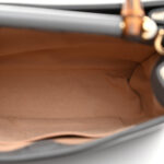 Nappa Bamboo Web Mini Nymphaea Top Handle Bag Deep Grey Mystic White - Image 7