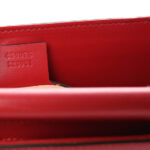 Nappa Bamboo Web Small Nymphaea Top Handle Bag Hibiscus Red - Image 7