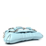 Nappa Vertical Matelasse Medium Maxi Horsebit Chain Shoulder Bag Crystal Snow - Image 4