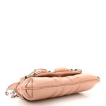Nappa Vertical Matelasse Medium Maxi Horsebit Chain Shoulder Bag Rose Beige - Image 4