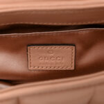Nappa Vertical Matelasse Medium Maxi Horsebit Chain Shoulder Bag Rose Beige - Image 6