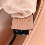 Nappa Vertical Matelasse Medium Maxi Horsebit Chain Shoulder Bag Rose Beige - Image 7