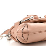 Nappa Vertical Matelasse Medium Maxi Horsebit Chain Shoulder Bag Rose Beige - Image 9