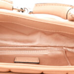 Nappa Vertical Matelasse Small Maxi Horsebit Chain Shoulder Bag Beige - Image 6