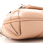 Nappa Vertical Matelasse Small Maxi Horsebit Chain Shoulder Bag Beige - Image 10