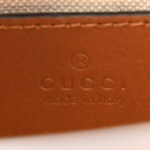 New Canvas Charisma Calfskin Crystal GG Monogram Mini Diana Tote Bag Camel Ebony - Image 6