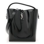 Patent Calfskin Le 37 Bucket Bag Black - Image 14