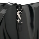 Patent Calfskin Le 37 Bucket Bag Black - Image 8