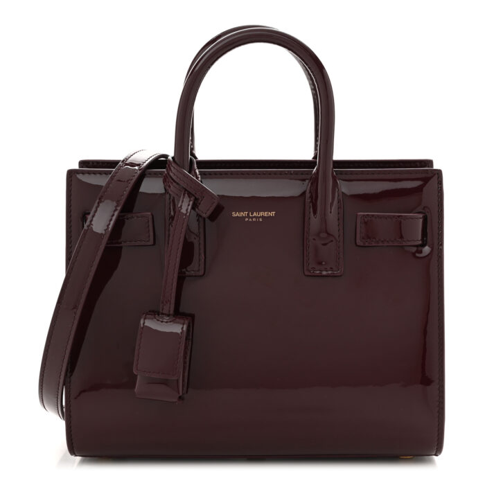 Patent Nano Sac de Jour Dark Red Wine - Image 1