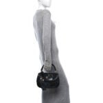 Pony Hair New Bamboo Medium Top Handle Bag Black - Image 2