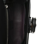 Pony Hair New Bamboo Medium Top Handle Bag Black - Image 5