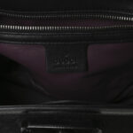 Pony Hair New Bamboo Medium Top Handle Bag Black - Image 6