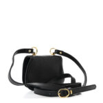 Roxy Calfskin Blondie Card Case Wallet with Strap Black - Image 3