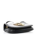 Roxy Calfskin Blondie Card Case Wallet with Strap Black - Image 4