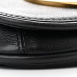 Roxy Calfskin Blondie Card Case Wallet with Strap Black - Image 10