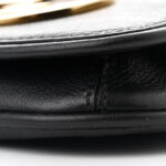 Roxy Calfskin Blondie Card Case Wallet with Strap Black - Image 11