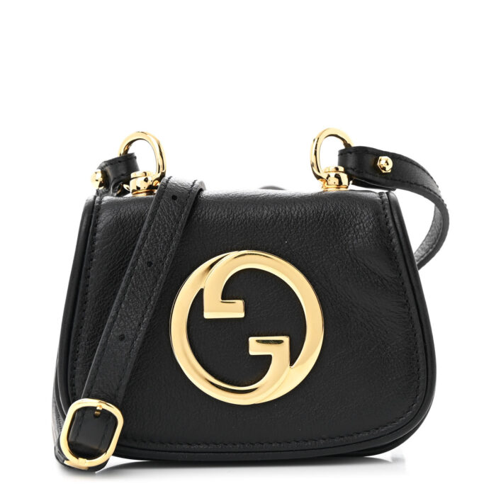 Roxy Calfskin Blondie Card Case Wallet with Strap Black - Image 1