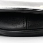 Roxy Calfskin Blondie Chain Shoulder Flap Bag Black - Image 10