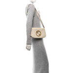 Roxy Calfskin Blondie Chain Shoulder Flap Bag Mystic White - Image 2