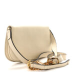 Roxy Calfskin Blondie Chain Shoulder Flap Bag Mystic White - Image 3