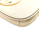 Roxy Calfskin Blondie Chain Shoulder Flap Bag Mystic White - Image 10