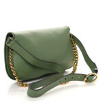Roxy Calfskin Blondie Chain Shoulder Flap Bag Salamander Green - Image 3
