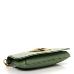 Roxy Calfskin Blondie Chain Shoulder Flap Bag Salamander Green - Image 4