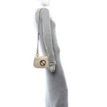 Roxy Calfskin Web Mini Blondie Shoulder Bag White - Image 2