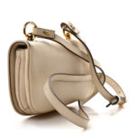Roxy Calfskin Web Mini Blondie Shoulder Bag White - Image 3