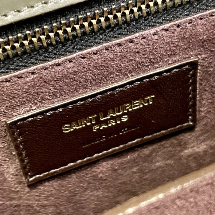 SAINT LAURENT Le Carré Bag in Olive Green - Image 10