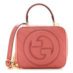 Sakai Be Green Calfskin Diagonal Stitched Blondie Top Handle Bag Pink - Image 11