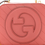 Sakai Be Green Calfskin Diagonal Stitched Blondie Top Handle Bag Pink - Image 8