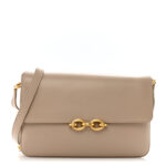 Smooth Calfskin Le Maillon Satchel Dark Beige