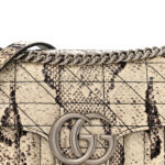 Snakeskin Matelasse Aria Small GG Marmont Shoulder Bag Roccia - Image 9