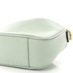 Softy Wonka Textured Dollar Calfskin Small Diana Shoulder Bag Pale Green - Image 10