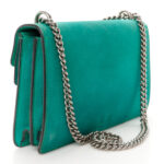 Suede Small Dionysus Shoulder Bag Green - Image 3
