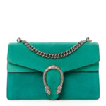 Suede Small Dionysus Shoulder Bag Green