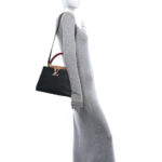 Taurillon Capucines MM Black Arizona Beige Ruby Red - Image 2