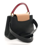 Taurillon Capucines MM Black Arizona Beige Ruby Red - Image 3