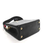 Taurillon Capucines MM Black Arizona Beige Ruby Red - Image 4