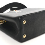 Taurillon Capucines MM Black Arizona Beige Ruby Red - Image 8