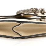 Textured Calfskin Crystal Mini Dionysus Shoulder Bag Mystic White - Image 9