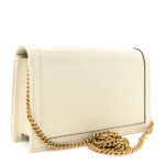 Textured Dollar Calfskin Mini Diana Chain Bag White - Image 4