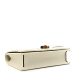 Textured Dollar Calfskin Mini Diana Chain Bag White - Image 6