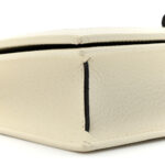 Textured Dollar Calfskin Mini Diana Chain Bag White - Image 11