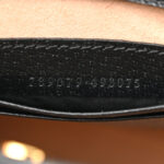 Textured Dollar Calfskin Mini Diana Tote Bag Black Dusty Grey - Image 7