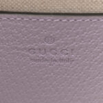 Textured Dollar Calfskin Mini Ophidia Padlock Top Handle Chain Shoulder Bag Lapis - Image 7