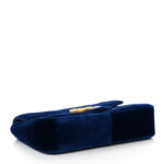 Velvet Matelasse Medium GG Marmont Shoulder Bag Cobalt Blue - Image 4