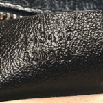 Vintage Effect Calfskin Matelasse Diagonal Striped Small Torchon GG Marmont Shoulder Bag Black Beige - Image 7