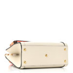 Wonka Grain Calfskin Mini Diana Tote Bag Mystic White Orange Fluo - Image 4